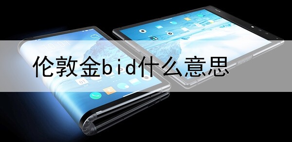 伦敦金bid什么意思