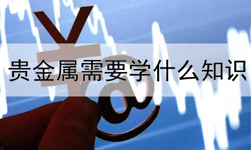 贵金属需要学什么知识