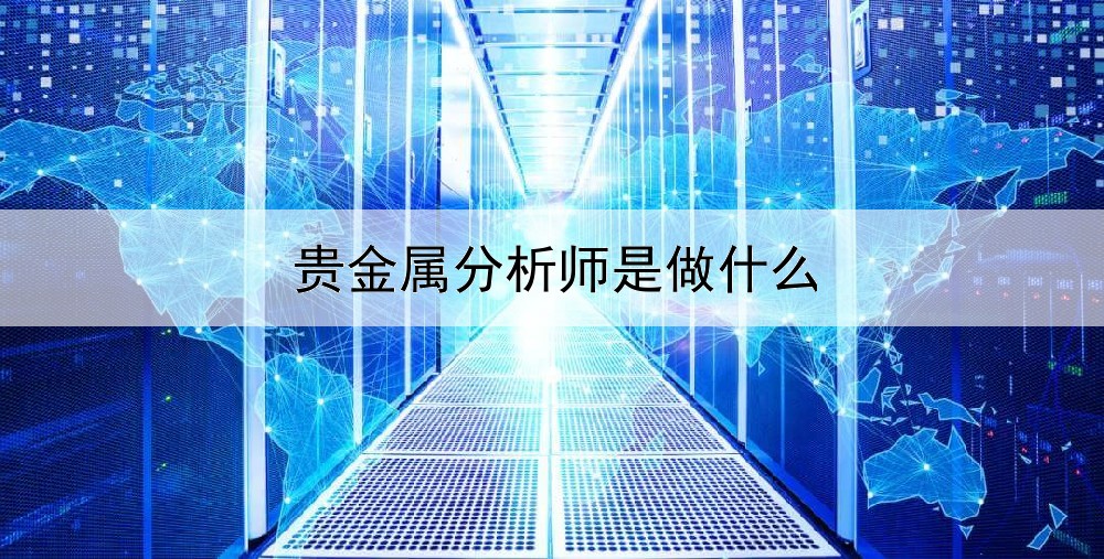  贵金属分析师是做什么