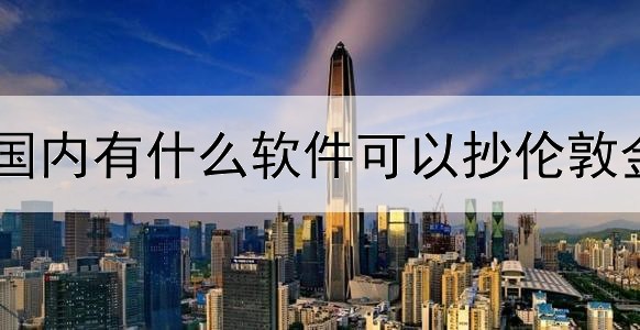 国内有什么软件可以抄伦敦金