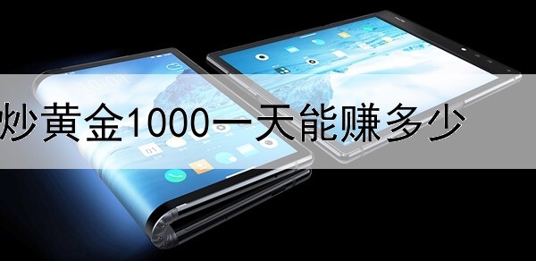 炒黄金1000一天能赚多少