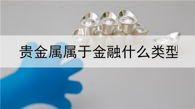 贵金属属于金融什么类型