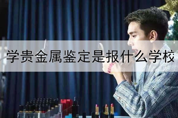 学贵金属鉴定是报什么学校