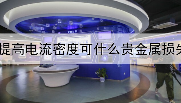 提高电流密度可什么贵金属损失